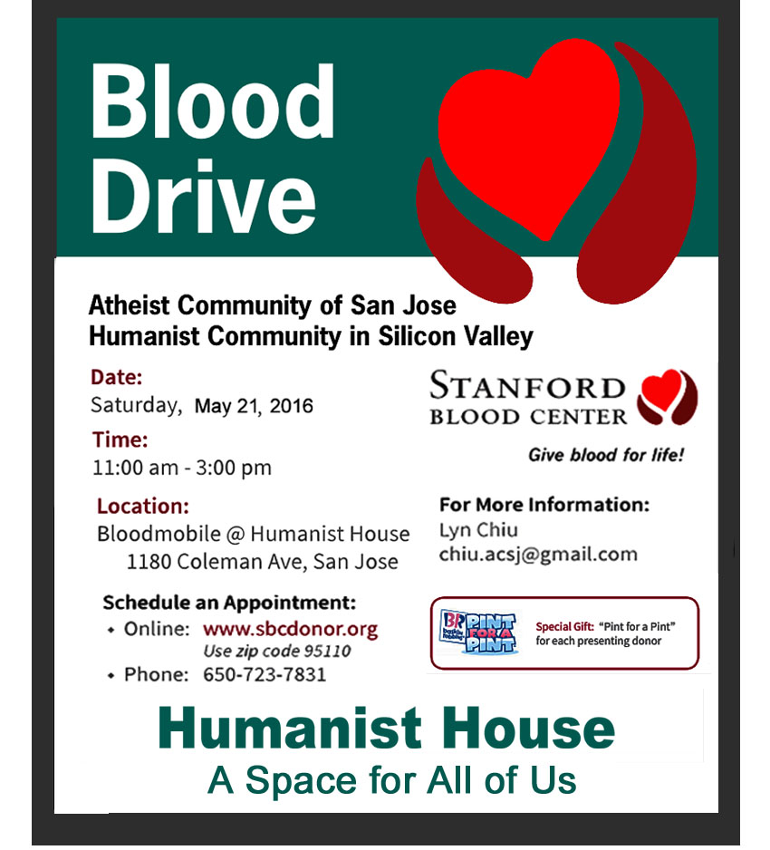 Blood Drive May 21, 2016